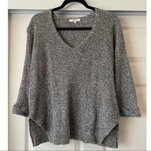 Last chance!! Madewell gray knit v-neck sweater